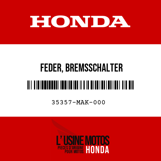 image de 35357-MAK-000 FEDER, BREMSSCHALTER