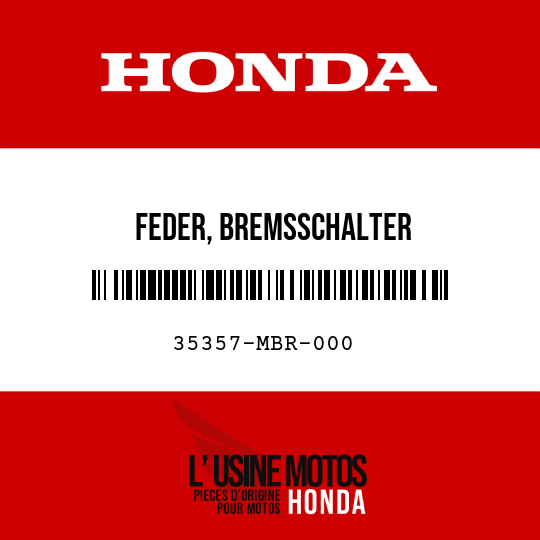 image de 35357-MBR-000 FEDER, BREMSSCHALTER