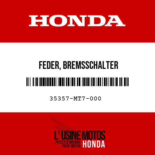 image de 35357-MT7-000 FEDER, BREMSSCHALTER