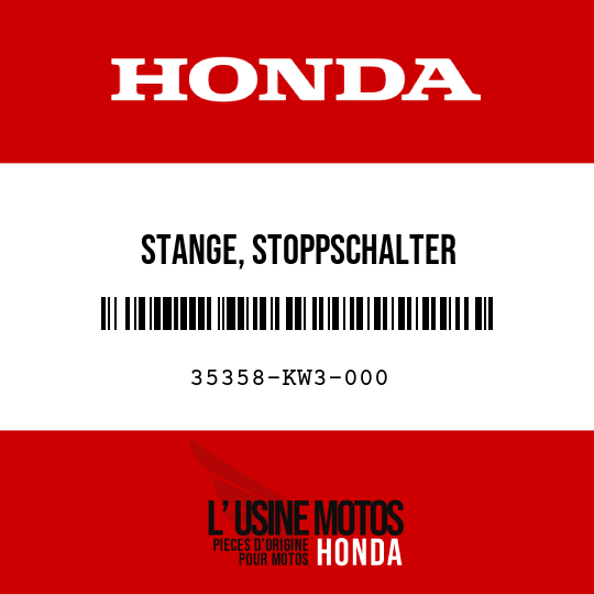 image de 35358-KW3-000 STANGE, STOPPSCHALTER