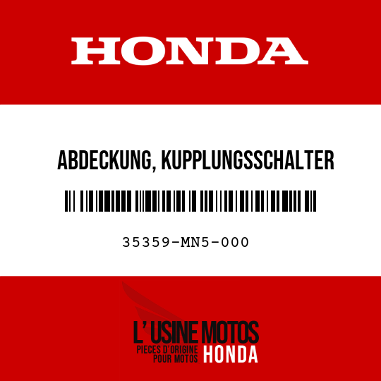 image de 35359-MN5-000 ABDECKUNG, KUPPLUNGSSCHALTER