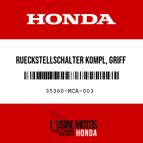 image de 35360-MCA-003 RUECKSTELLSCHALTER KOMPL, GRIFF