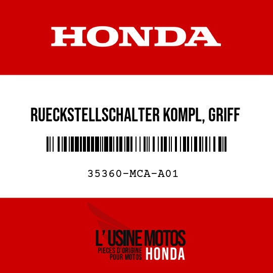 image de 35360-MCA-A01 RUECKSTELLSCHALTER KOMPL, GRIFF