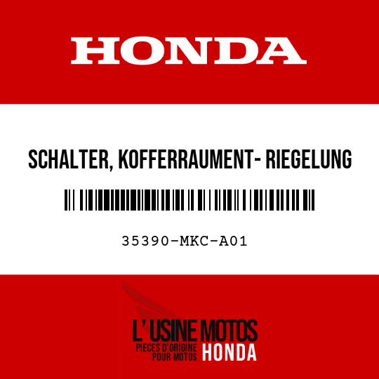 image de 35390-MKC-A01 SCHALTER, KOFFERRAUMENT- RIEGELUNG