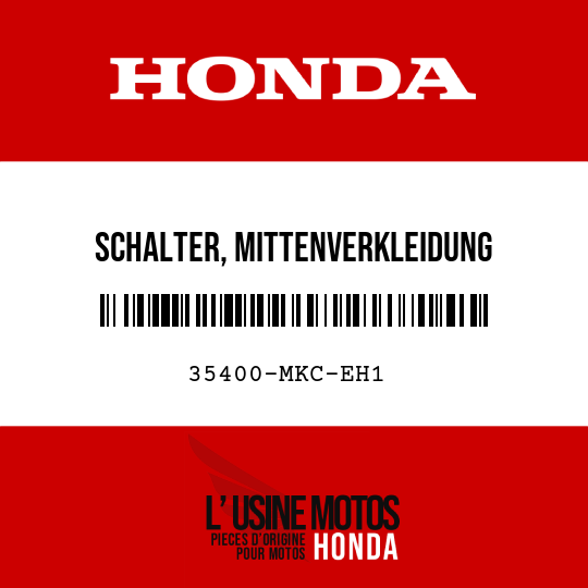 image de 35400-MKC-EH1 SCHALTER, MITTENVERKLEIDUNG