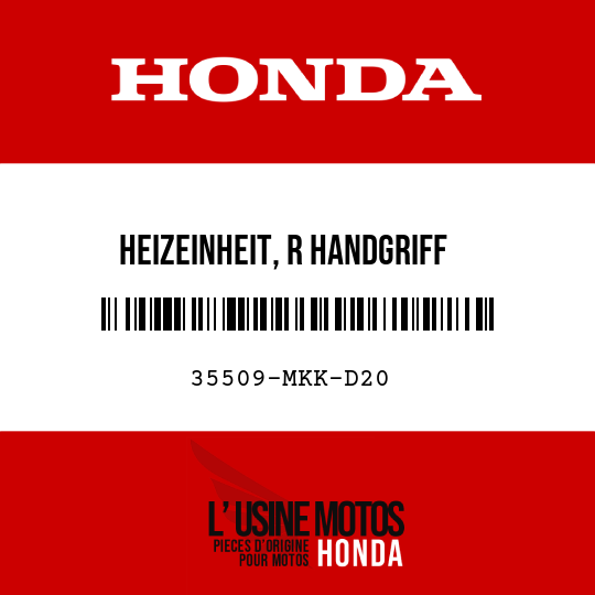 image de 35509-MKK-D20 HEIZEINHEIT, R HANDGRIFF
