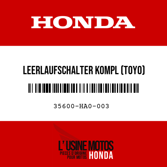 image de 35600-HA0-003 LEERLAUFSCHALTER KOMPL (TOYO)