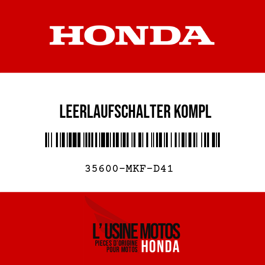 image de 35600-MKF-D41 LEERLAUFSCHALTER KOMPL