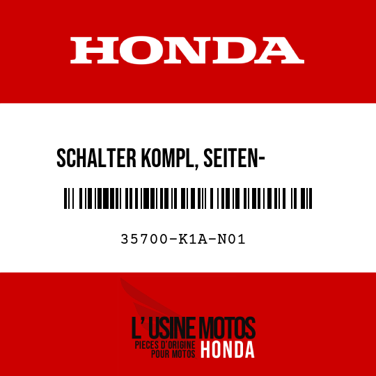 image de 35700-K1A-N01 SCHALTER KOMPL, SEITEN-      STAENDER (PANASONIC)