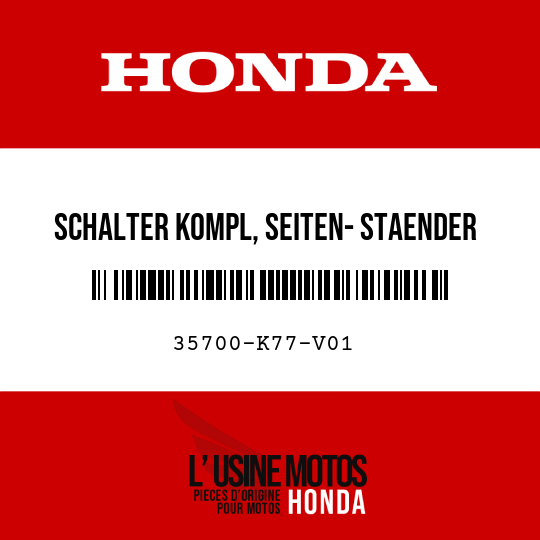 image de 35700-K77-V01 SCHALTER KOMPL, SEITEN- STAENDER