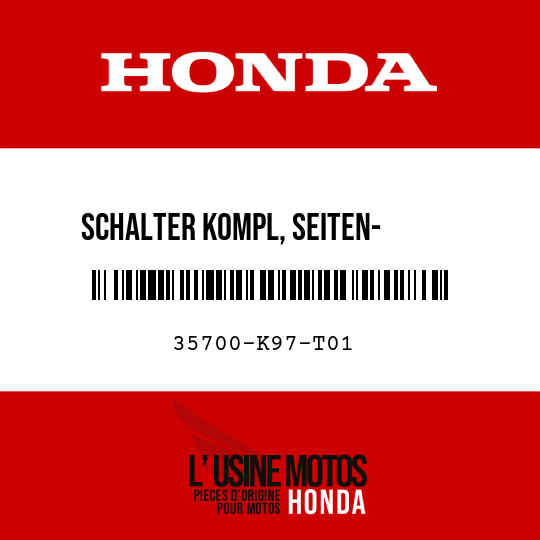 image de 35700-K97-T01 SCHALTER KOMPL, SEITEN-      STAENDER