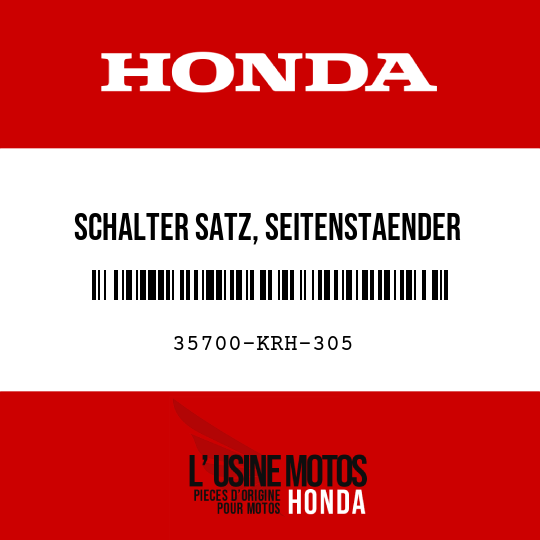 image de 35700-KRH-305 SCHALTER SATZ, SEITENSTAENDER