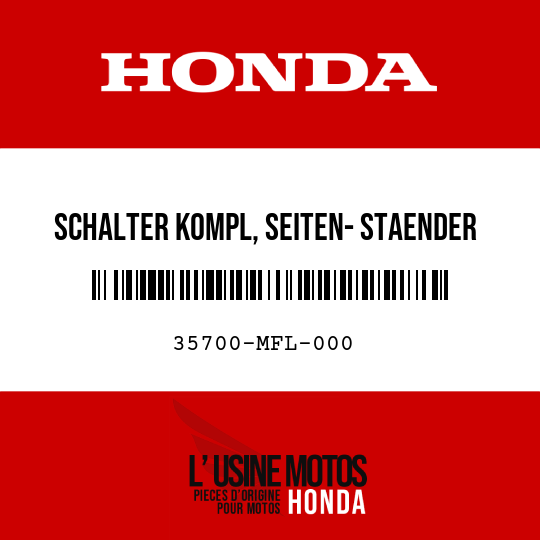 image de 35700-MFL-000 SCHALTER KOMPL, SEITEN- STAENDER