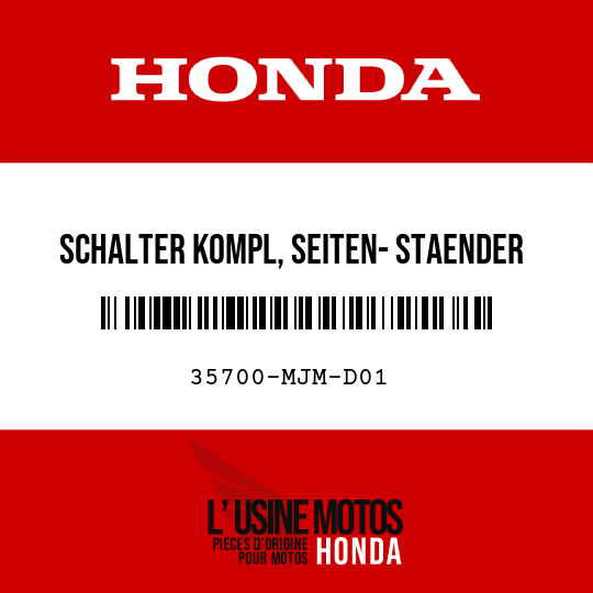 image de 35700-MJM-D01 SCHALTER KOMPL, SEITEN- STAENDER