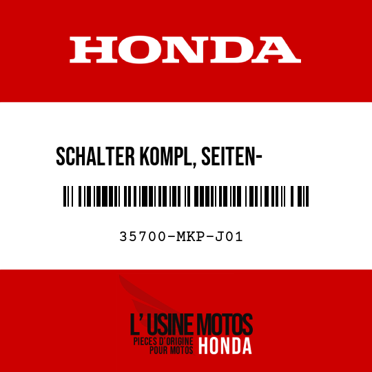 image de 35700-MKP-J01 SCHALTER KOMPL, SEITEN-      STAENDER