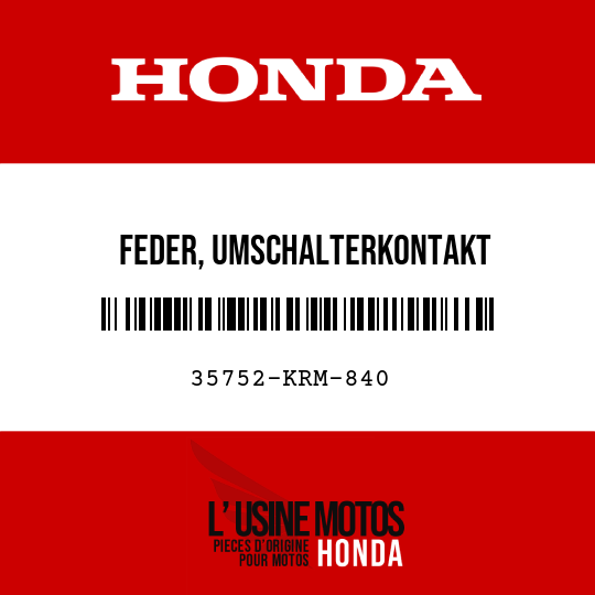 image de 35752-KRM-840 FEDER, UMSCHALTERKONTAKT