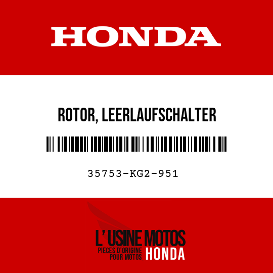 image de 35753-KG2-951 ROTOR, LEERLAUFSCHALTER