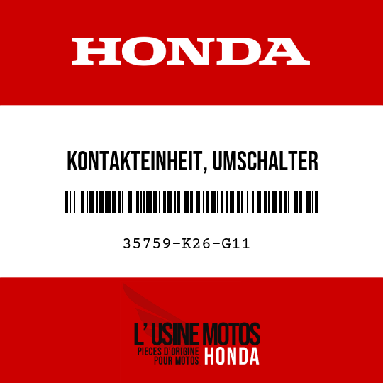 image de 35759-K26-G11 KONTAKTEINHEIT, UMSCHALTER