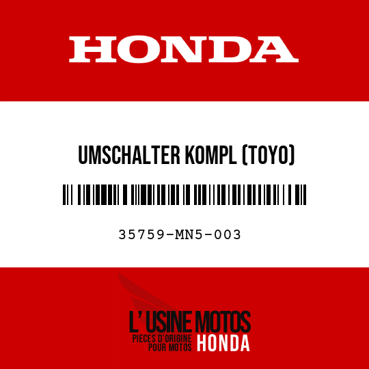 image de 35759-MN5-003 UMSCHALTER KOMPL (TOYO)