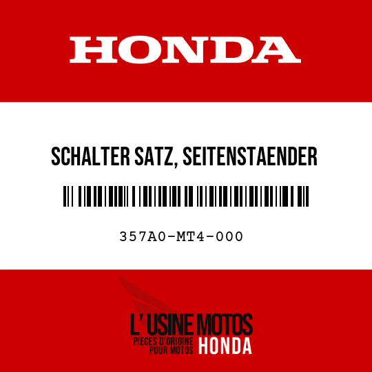 image de 357A0-MT4-000 SCHALTER SATZ, SEITENSTAENDER