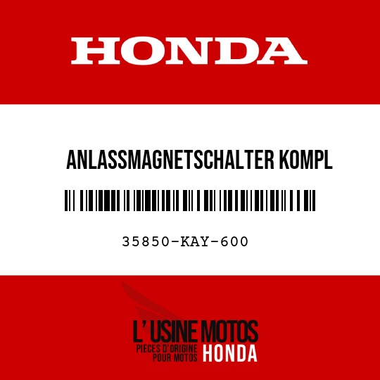 image de 35850-KAY-600 ANLASSMAGNETSCHALTER KOMPL