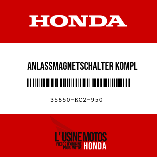 image de 35850-KC2-950 ANLASSMAGNETSCHALTER KOMPL