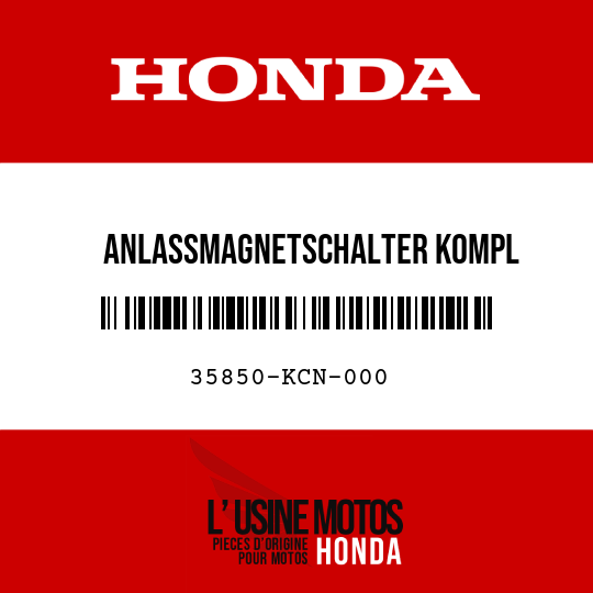 image de 35850-KCN-000 ANLASSMAGNETSCHALTER KOMPL