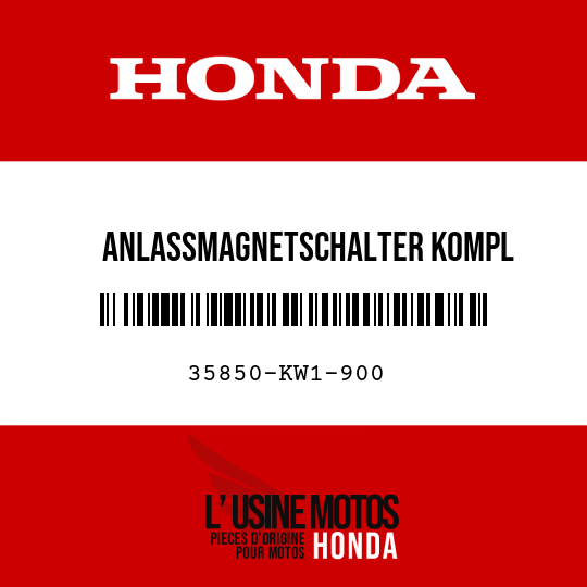 image de 35850-KW1-900 ANLASSMAGNETSCHALTER KOMPL