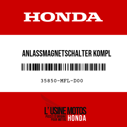 image de 35850-MFL-D00 ANLASSMAGNETSCHALTER KOMPL