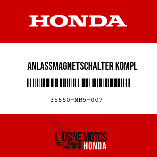 image de 35850-MR5-007 ANLASSMAGNETSCHALTER KOMPL