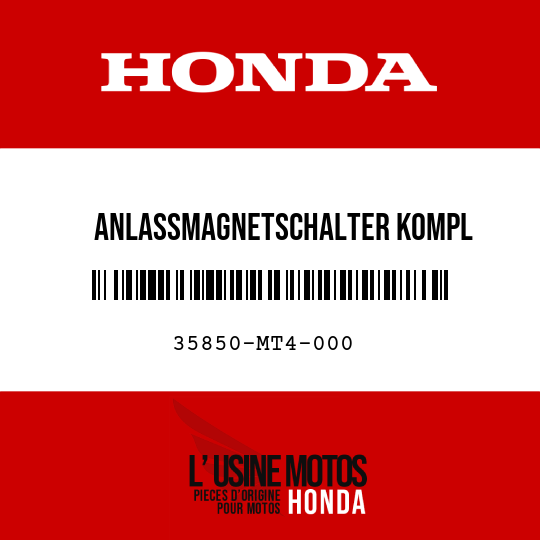 image de 35850-MT4-000 ANLASSMAGNETSCHALTER KOMPL