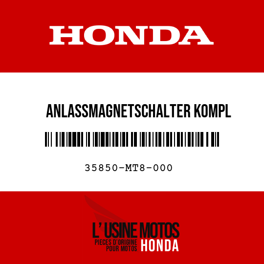 image de 35850-MT8-000 ANLASSMAGNETSCHALTER KOMPL