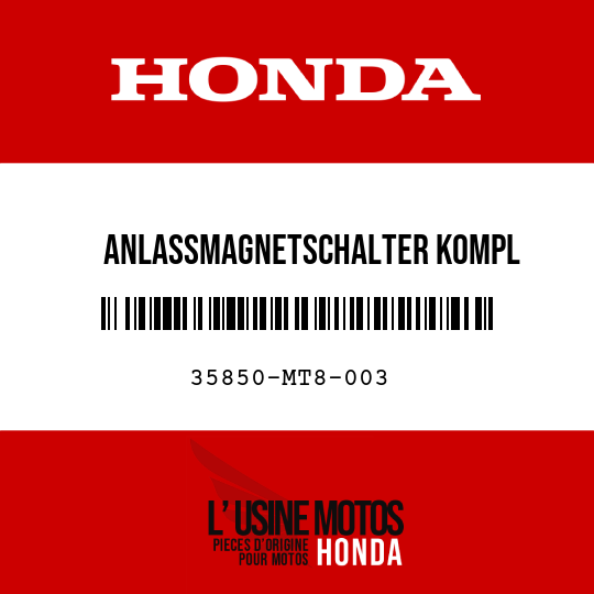 image de 35850-MT8-003 ANLASSMAGNETSCHALTER KOMPL