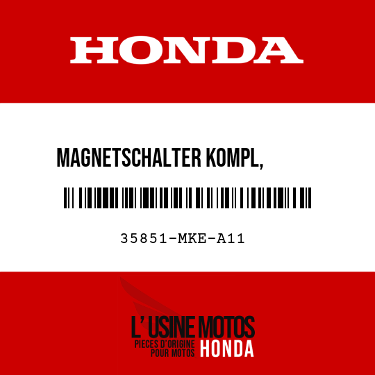 image de 35851-MKE-A11 MAGNETSCHALTER KOMPL,        ANLASSER