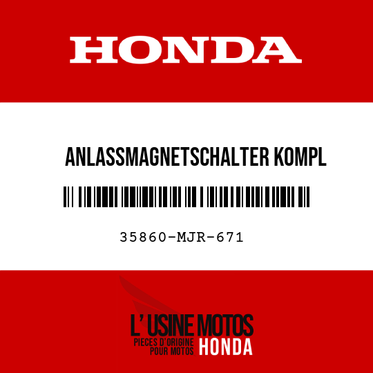 image de 35860-MJR-671 ANLASSMAGNETSCHALTER KOMPL