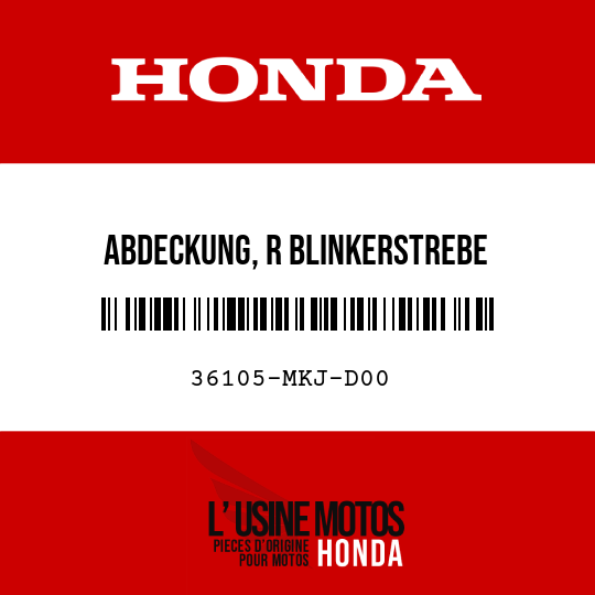 image de 36105-MKJ-D00 ABDECKUNG, R BLINKERSTREBE