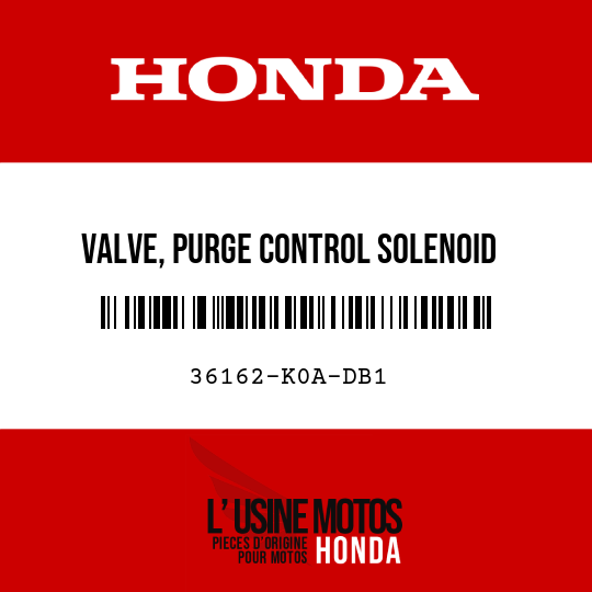 image de 36162-K0A-DB1 VALVE, PURGE CONTROL SOLENOID