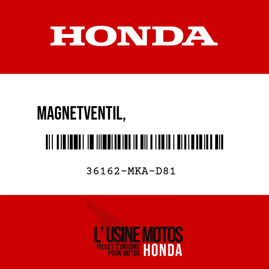 image de 36162-MKA-D81 MAGNETVENTIL,                 SPUELLUFT-STEUERUNG