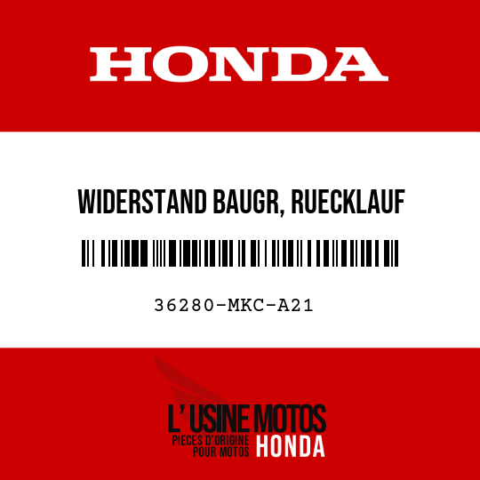 image de 36280-MKC-A21 WIDERSTAND BAUGR, RUECKLAUF