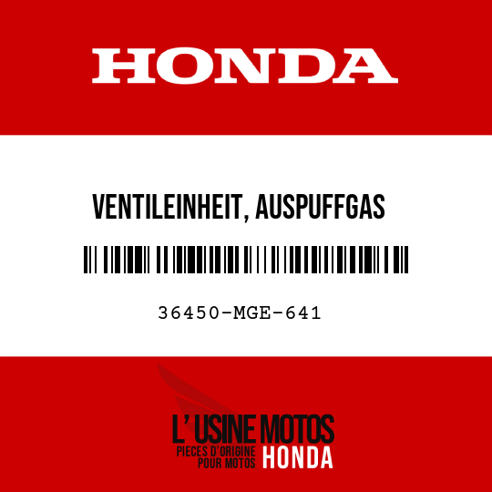 image de 36450-MGE-641 VENTILEINHEIT, AUSPUFFGAS -EINSPRITZUNG