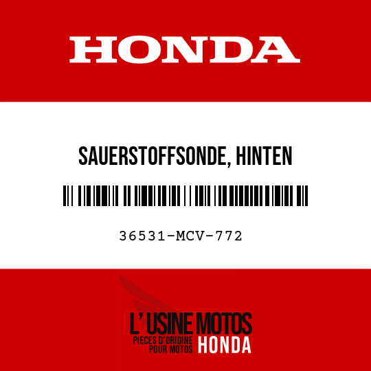 image de 36531-MCV-772 SAUERSTOFFSONDE, HINTEN