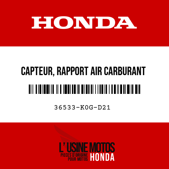 image de 36533-K0G-D21 CAPTEUR, RAPPORT AIR CARBURANT