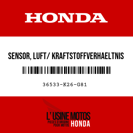 image de 36533-K26-G81 SENSOR, LUFT/ KRAFTSTOFFVERHAELTNIS