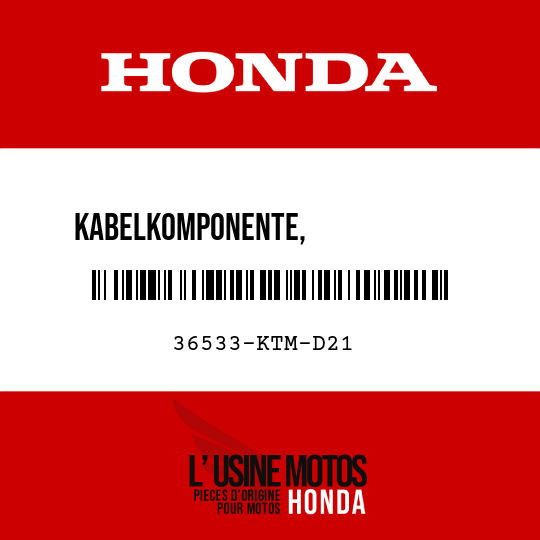 image de 36533-KTM-D21 KABELKOMPONENTE,              SAUERSTOFFSENSOR