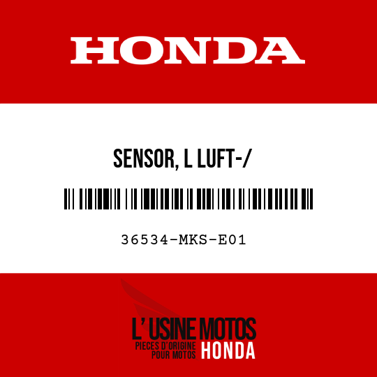 image de 36534-MKS-E01 SENSOR, L LUFT-/ KRAFTSTOFFVERHAELTNIS