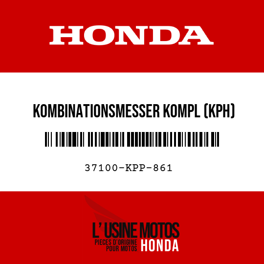 image de 37100-KPP-861 KOMBINATIONSMESSER KOMPL (KPH)