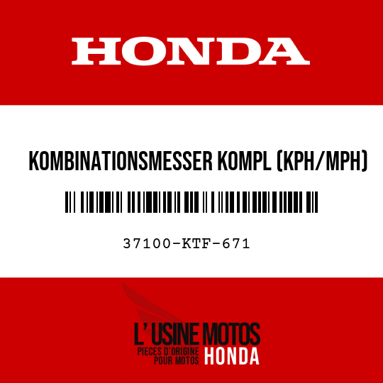 image de 37100-KTF-671 KOMBINATIONSMESSER KOMPL (KPH/MPH)