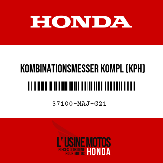 image de 37100-MAJ-G21 KOMBINATIONSMESSER KOMPL (KPH)