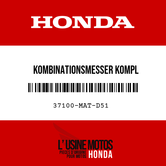 image de 37100-MAT-D51 KOMBINATIONSMESSER KOMPL