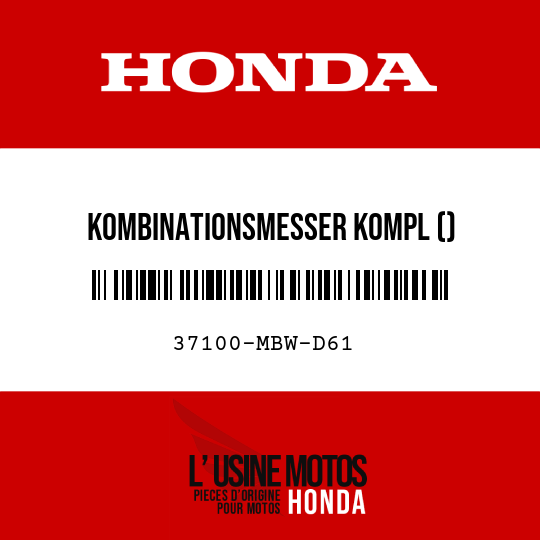 image de 37100-MBW-D61 KOMBINATIONSMESSER KOMPL ()